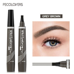 Microblading Eyebrow Pen Waterproof Fork Tip Eyebrow Tattoo Pencil Long Lasting Professional Fine Sketch Liquid Eye Brow Pencil