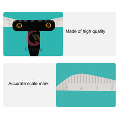 Microshading Eyebrow Tattoo Stencil Ruler Three-Point Positioning Reusable Template Eyebrow Makeup Tattoo Balance Measure Tool