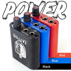 Mini Tattoo Power Supply 1pcs Professional Black/Red/Blue Power Supply For Tattoo Rotary Machine Gun Tattoo Tool Free Shipping