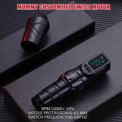 Mummy Anubis Wireless Tattoo Machine Adjustable Stroke Length 2.2-4.2mm Replaceable Battery Tattoo Pen Powerful Motor Body Art