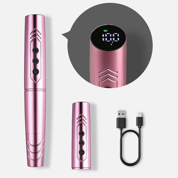 Naom Two Module Battery Wireless Tattoo Machine Pen Permanent Makeup Eyeliner Lip Tool Micro Pigmentation Semi Permanent