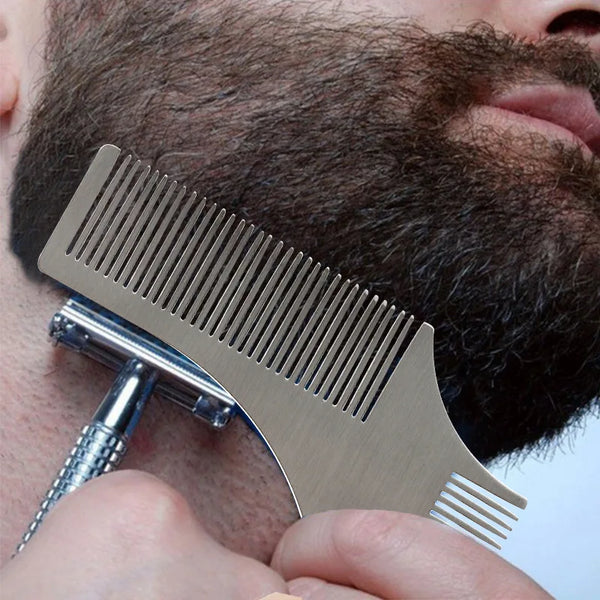 New 1pc Men Beard Shaping Styling Template Comb Men's Beards Beauty Tool For Trimming Moustache Shave Comb Styling Tool