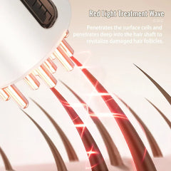 New Design Smart Red Light Electric Scalp Liquid Applicator for Hair Essential Oil Massage Comb Vibration Scalp Massager