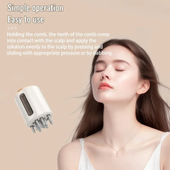 New Design Smart Red Light Electric Scalp Liquid Applicator for Hair Essential Oil Massage Comb Vibration Scalp Massager