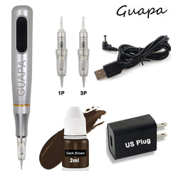 PMU Machine Multi-Functional Permanent Makeup Tattoo Machine with 3 levels Speed Portable Tattoo Pen for Academy Training with Needle