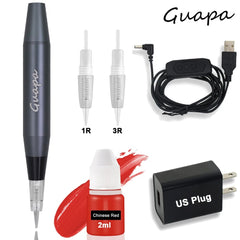 Newest Professional Makeup Tattoo Pen Machine Permanent Eyebrow Lip Contour Pen Beauty Art Tattoo Gun with Cartridge Needles