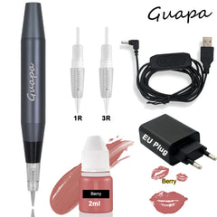 Newest Professional Makeup Tattoo Pen Machine Permanent Eyebrow Lip Contour Pen Beauty Art Tattoo Gun with Cartridge Needles