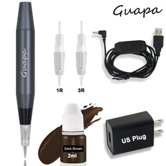 Newest Professional Makeup Tattoo Pen Machine Permanent Eyebrow Lip Contour Pen Beauty Art Tattoo Gun with Cartridge Needles