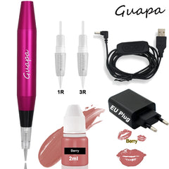 Newest Professional Makeup Tattoo Pen Machine Permanent Eyebrow Lip Contour Pen Beauty Art Tattoo Gun with Cartridge Needles