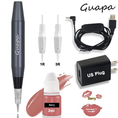 Newest Professional Makeup Tattoo Pen Machine Permanent Eyebrow Lip Contour Pen Beauty Art Tattoo Gun with Cartridge Needles