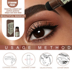 Instant  Eyebrows Shape Stamp Makeup Eyebrows Set Eyebrow Stick Hair Line Brow Stamp Tint Natural Eye Cosmetic Tool