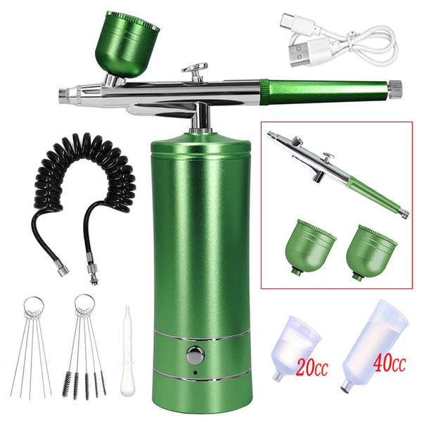 Portable Airbrush  with Compressor Mini Airbrush Art Painting Kit Air Brush for Nail Art Paint Cake K10 Airbrush Nail