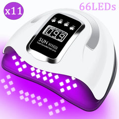 Pro 72LED 300W Powerful UV LED Nail Drying Lamp  Automatic Sensor for Curing All Nail Gel Portable Design Nail Lamp