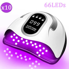 Pro 72LED 300W Powerful UV LED Nail Drying Lamp  Automatic Sensor for Curing All Nail Gel Portable Design Nail Lamp