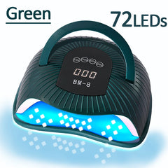 Pro 72LED 300W Powerful UV LED Nail Drying Lamp  Automatic Sensor for Curing All Nail Gel Portable Design Nail Lamp