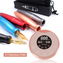 Professional P90 Tattoo Machine Kits Eyebrow Lip Demographics PMU Machine Digital  Rotary Pen Permanent Makeup Equipment