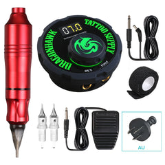 Professional Tattoo Machine Rotating Pen Tattoo Pen Portable Power Mini Pedal Tattoo Beginner Supply Free Shipping Makeup Set