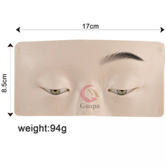 Reusable 5D Cosmetic Makeup Practice Mask Board Pad Skin Eye Face Solution Makeup Mannequin Silicone for Training Supplies