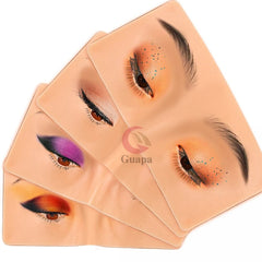 Reusable 5D Cosmetic Makeup Practice Mask Board Pad Skin Eye Face Solution Makeup Mannequin Silicone for Training Supplies