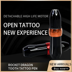 Rocket Tattoo Pen Professional Tattoo Machine Gun Rotary Permanent Makeup Machine Cartridge Microblading Tattoo Tools Equipment