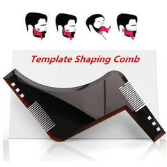 Hot Straighten Comb Cutter Beard Style Accessories Black Plastic Moustache Moulding Comb Men Anti Detangler Moulding Trimmer Ruler