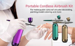 Injector Air Brush Kit Airbrush Nail With Compressor Portable Airbrush For Nails Cake Tattoo Makeup Paint Air Spray Gun Oxygen