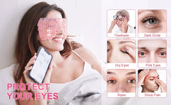 Jade Eye Mask Rose Quartz Facial Cooling Mask for Eye Massage Relax Wrinkles Relieve Migraine Meditation Beauty  Spa Sleep Mask