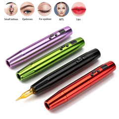 PRO 2in1 Wireless PMU Permanent Makeup Tattoo Pen Microblading Eyebrow Lip Eyeliner Tattoo Machine  2 Battery Kit