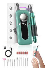 Electric Nail Drill Machine Set 45000RPM Professional Efile Nail Drill Kit, Electric Nail File for Acrylic Nails Gel Nails