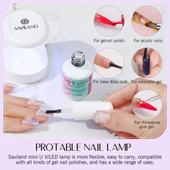 500pcs Gel X Nail Kit For Extension Nail Tips Full Cover Press On Nails Sculpted Almond Coffin with UV LED Nail Lamp