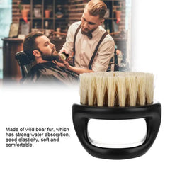 1 Pcs Ring Design Horse Bristle Men Shaving Brush Plastic Portable Barber Beard Brushes Salon Face Cleaning Razor Brush