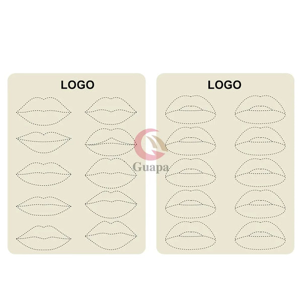 1mm Thick Lip Practice Skin Double Side Stencil for PMU machine Microblading Practice Skin for Permanent Makeup Tattoo Artists