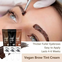 15-Minute Tint Dye Makeup Eyelash Kit Fast Eyebrow Dye Tint Professional Eyelash Tint Easy Dye Gel Semi Permanent Eyebrows