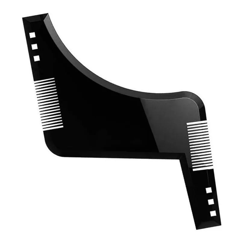 Hot Straighten Comb Cutter Beard Style Accessories Black Plastic Moustache Moulding Comb Men Anti Detangler Moulding Trimmer Ruler