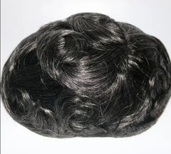 Super Thin Skin Toupee For Men Human Hair With 8X10 inch Skin Cap NG Base Single Knotted Natural Wave Men's Replacement