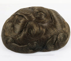 Super Thin Skin Toupee For Men Human Hair With 8X10 inch Skin Cap NG Base Single Knotted Natural Wave Men's Replacement