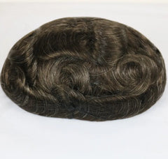 Super Thin Skin Toupee For Men Human Hair With 8X10 inch Skin Cap NG Base Single Knotted Natural Wave Men's Replacement