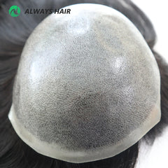 TP22INJ - All Injected Polyskin Hair Topper Chinese Culticle Remy Hairpieces for Women 14&quot; 16&quot; Toupee Women