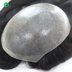 TP22INJ - All Injected Polyskin Hair Topper Chinese Culticle Remy Hairpieces for Women 14&quot; 16&quot; Toupee Women