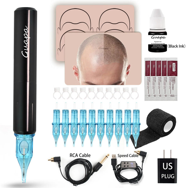 Tattoo Machine Tattoo Permanent Makeup Microblading Eyebrow Grip SMP Scalp Micropigmentation Kit for Scalp Dot Shading Technique