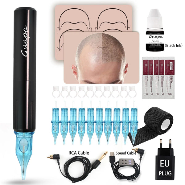 Tattoo Machine Tattoo Permanent Makeup Microblading Eyebrow Grip SMP Scalp Micropigmentation Kit for Scalp Dot Shading Technique