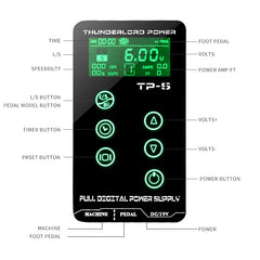 Tattoo Power Supply HURRICAN UPGRADE Touch Screen TP-5 Intelligent Digital LCD Makeup Dual Tattoo Power Supplies Set