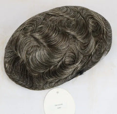 Ultra Thin Skin 0.04-0.05mm V-looped 100%Real Human Hair Men Toupee in stock Ready to ship