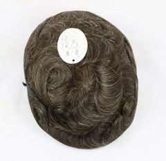 Ultra Thin Skin 0.04-0.05mm V-looped 100%Real Human Hair Men Toupee in stock Ready to ship