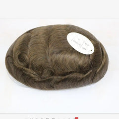 Ultra Thin Skin 0.04-0.05mm V-looped 100%Real Human Hair Men Toupee in stock Ready to ship