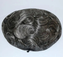 Ultra Thin Skin 0.04-0.05mm V-looped 100%Real Human Hair Men Toupee in stock Ready to ship