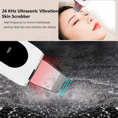 Deep Face Cleaning Ultrasonic Cleaner Ultrasonic Skin Scrubber Blackhead Remover Shovel Facial Peeling Cleaning Acne 26000hz