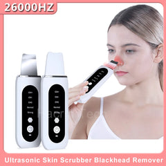 Deep Face Cleaning Ultrasonic Cleaner Ultrasonic Skin Scrubber Blackhead Remover Shovel Facial Peeling Cleaning Acne 26000hz