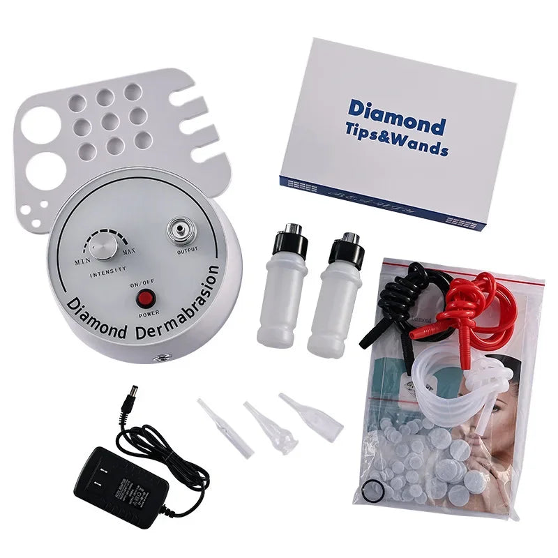 Vilna 3 in 1 Diamond Microdermabrasion Beauty Machine Vacuum Suction Tool Water Spray Facial Moisten Face Exfoliate Skin Peeling