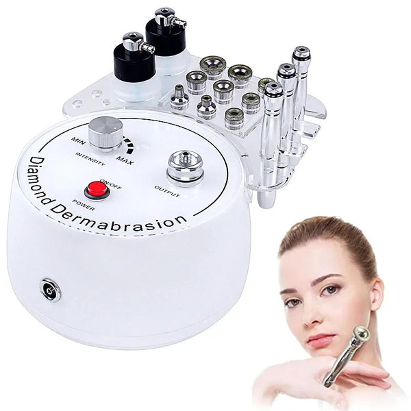 Vilna 3 in 1 Diamond Microdermabrasion Beauty Machine Vacuum Suction Tool Water Spray Facial Moisten Face Exfoliate Skin Peeling